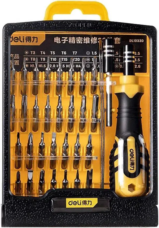 Alt view image 7 of 7 - Screwdriver Kit with CR-V Precision Bits DIY Screw Driver Set