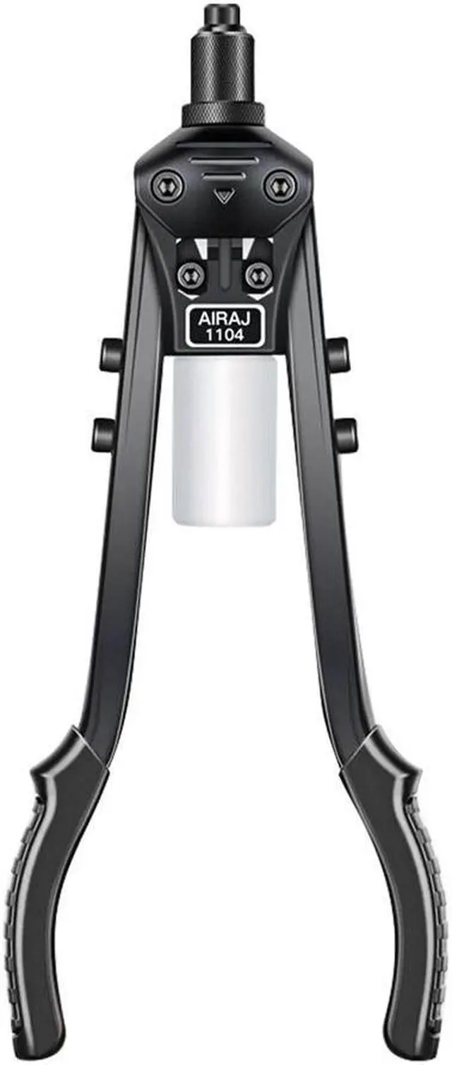 Main image of Rivet Gun Heavy Duty Single Hand Manual Riveter for Metal Automotive Repairing Railway for 3/32 Inch 1/8 Inch 5/32 Inch 3/16 Inch 1/4 Inch Aluminium Stainless Steel Rivets Black