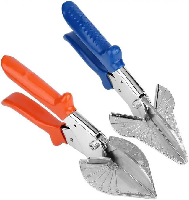 Alt view image 5 of 6 - Multifunctional Angle Scissors Adjustable Angle Shear Multi Angle Wire Duct Cutter Hand Tools - Orange