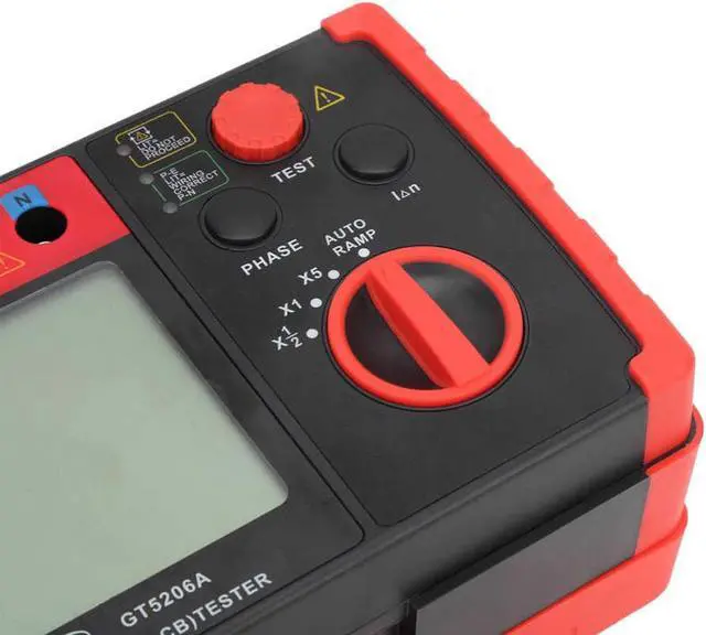 Alt view image 5 of 7 - GT5206A Leakage Protector Tester 230V/50Hz Digital RCD (ELCB) Tester Leakage Protection Switch Detector Testing Instrument