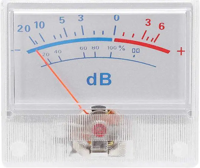 Alt view image 6 of 6 - P55 High Accuracy VU Meter Header _20 + 6db Power Amplifier DB Meter with Pointer Dial