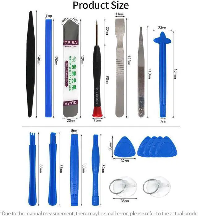 Alt view image 2 of 5 - 20-in-1 Multifunctional Machine Dismantling Tools Repair Tools Kit for Laptop Mobile Phone Fan Keyboard Game Console Glasses
