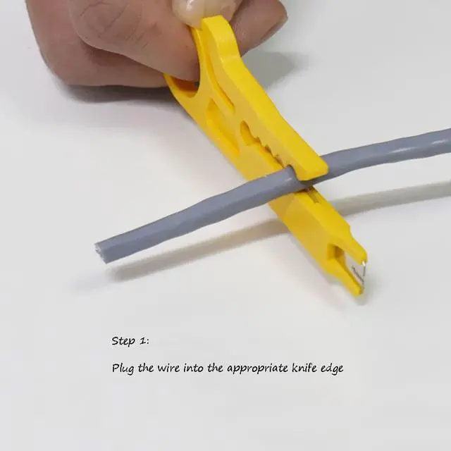 Alt view image 3 of 7 - Portable Wire Stripper Knife Tools Cable Stripping Wire Cutter Cut Line Tool Crimper Pliers Crimping Tool Cable Stripping Wire