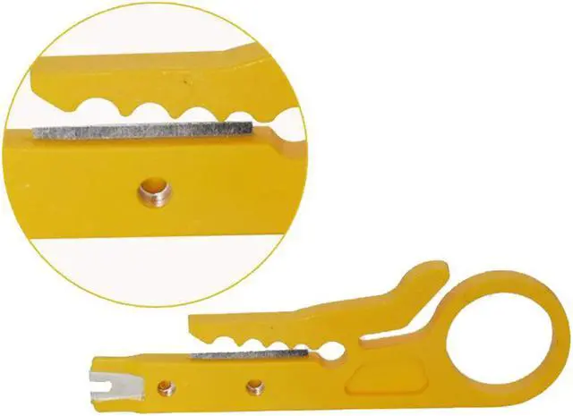 Alt view image 6 of 7 - Portable Wire Stripper Knife Tools Cable Stripping Wire Cutter Cut Line Tool Crimper Pliers Crimping Tool Cable Stripping Wire
