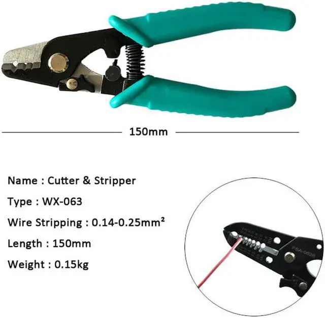 Alt view image 2 of 4 - WX-063 Multifunctional Wire Stripper High Precision Tool Stripping Tools Crimping Pliers Terminal 0.14-0.25mm² Tool