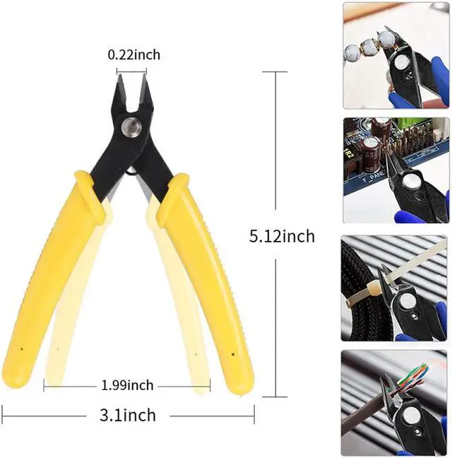 Alt view image 3 of 5 - WX-1091 Multi Functional Tools Crimping Electrical Wire Cable Cutters Hand Tool Electronic Pliers Diagonal Pliers - Yellow