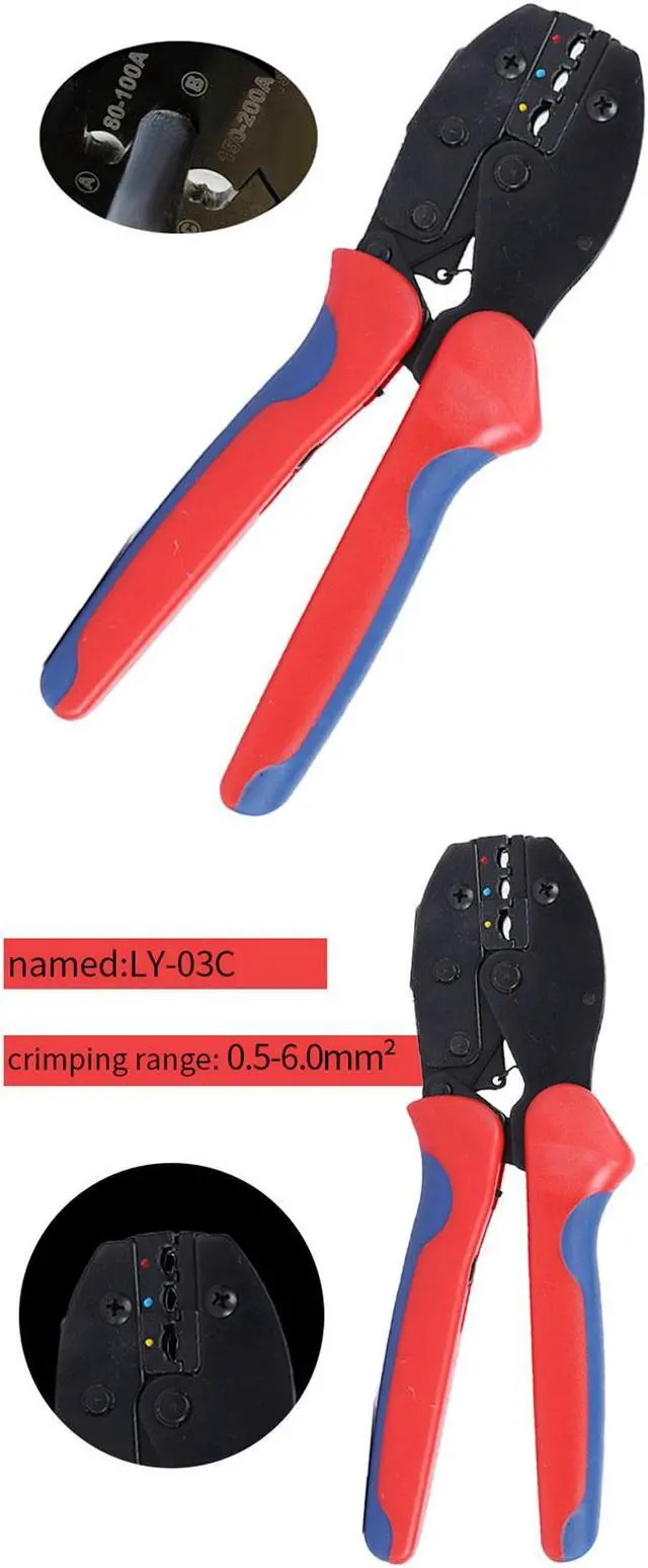Alt view image 5 of 6 - LY-03C Crimper Cable Cutter Auto Wire Stripper Multifunction Pliers For Ring Linsulated Wire Stripping Crimping Terminal 0.5-6.0mm²