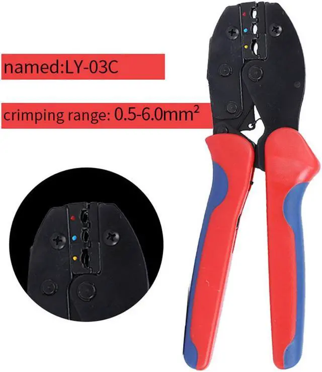 Alt view image 2 of 6 - LY-03C Crimper Cable Cutter Auto Wire Stripper Multifunction Pliers For Ring Linsulated Wire Stripping Crimping Terminal 0.5-6.0mm²