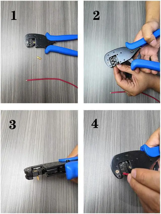 Alt view image 5 of 5 - WX-WP1 Multifunctional Crimping Pliers 0.08-0.5mm2 Blue Parallel Crimping Pliers High Quality Cable Tools