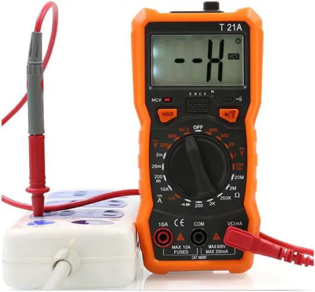Alt view image 2 of 2 - T21A Handheld Digital Multimeter Non Contact AC/DC Voltmeter Current Resistance Diode Continuity NCV Tester with Backlight