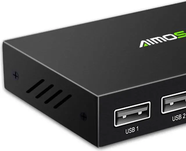 Alt view image 4 of 6 - AIMOS-KM402 4 Ports USB Keyboard Mouse Synchronizer Controller KVM Switcher Splitter USB Splitter