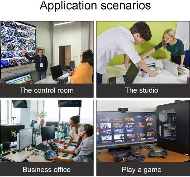 Alt view image 5 of 6 - AIMOS-KM402 4 Ports USB Keyboard Mouse Synchronizer Controller KVM Switcher Splitter USB Splitter