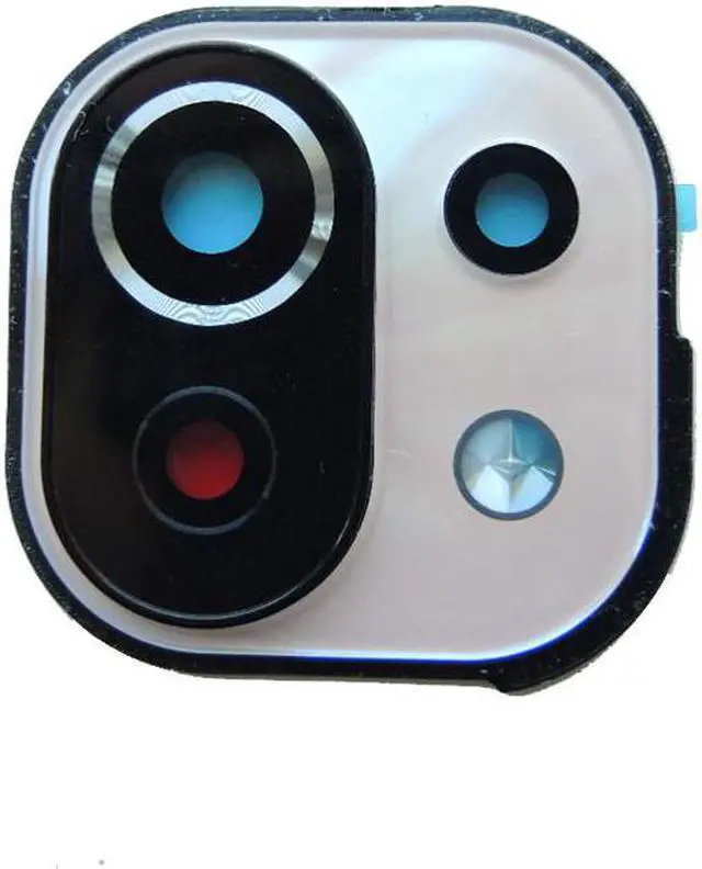 Main image of Rear Back Camera Lens Glass With Frame Cover Smartphone Replacement Parts For Xiaomi Mi 11 Lite NE 5G / 4G - Pink