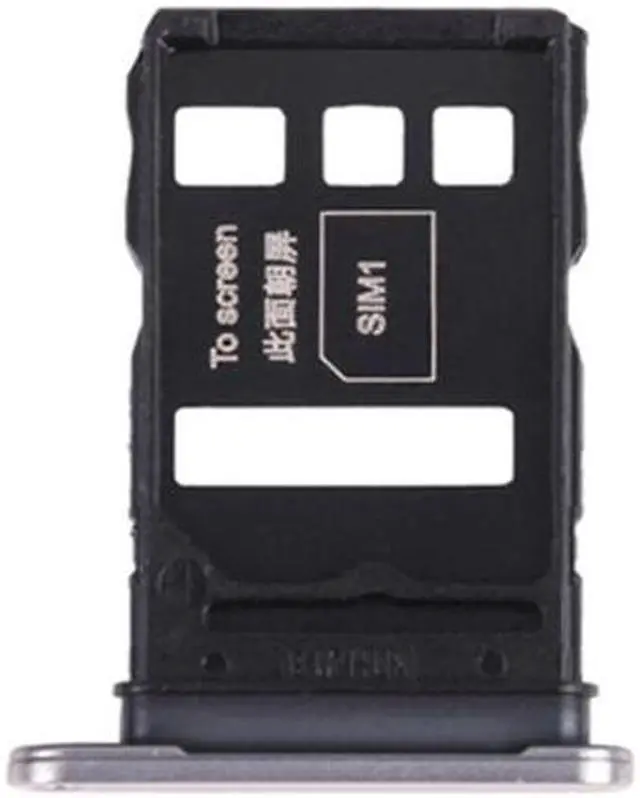 Main image of New For Honor 50 Sim Card Tray Holder Honor50 SIM & SD Memory Card Tray Slot Holder Adapter Socket Smartphone Repair Parts - Silver