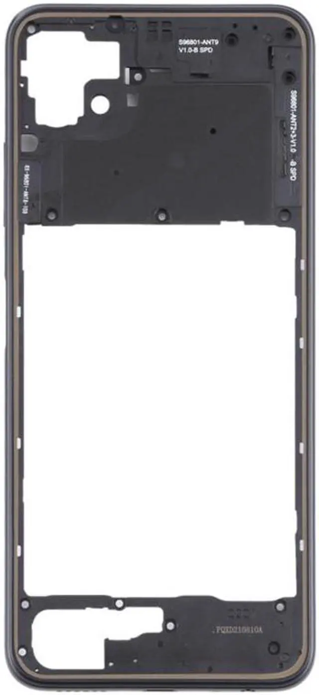 Main image of Middle Frame Housing Central Frame With Button Smartphone Replacement Part For Samsung Galaxy A22 5G SM-A226 - Black