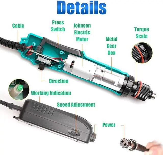 Alt view image 5 of 7 - Pro'sKit UPT-32015D Variable-frequency Electric Screwdriver(0.4-1.5N.m) Electrician Electric Tools Power Toolkit