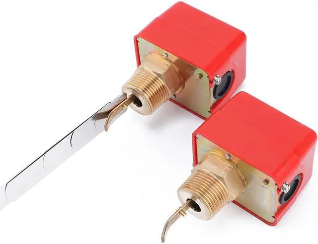 Alt view image 7 of 7 - ELECALL 2pcs/set Flow sensors 1" 220VAC 3A Water/Paddle Male Thread Flow Paddle Water Pump Flow Switch HFS-25 High Quality