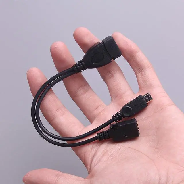 Alt view image 6 of 7 - New OTG Host Power Splitter Y USB Jack to Mirco 5 Pin Male Female Cable Black Micro USB Male to USB A Female Support OTG for Samsung S7 S6 edge Note 2 5 Xiaomi 3 4 Lenovo Huawei Meizu LG Sony U Disk