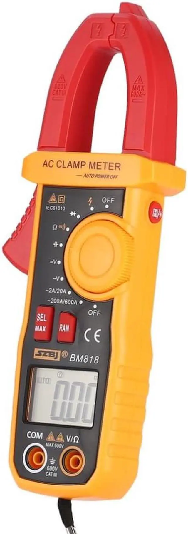 Alt view image 5 of 6 - SZBJ BM818 Digital DC/AC Clamp Meter Multimeter Volt Amp Ohm Diode NCV Capacitance Tester Handheld Non Contact Ammeter Tester