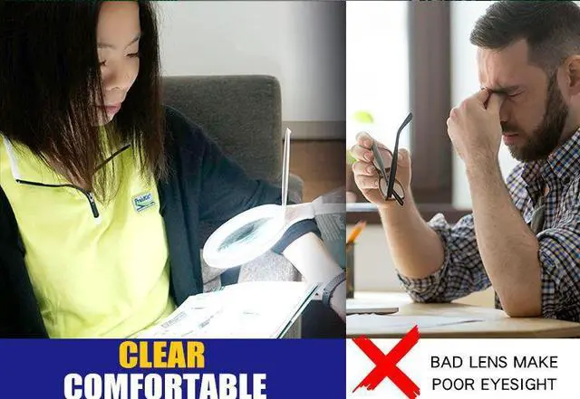 Alt view image 6 of 7 - Pro'sKit MA-1010U 2 in 1 USB Magnifying LED Lamp Warm / Cold Light Switchable 3D Magnification Lens 2.5W Low Consumption