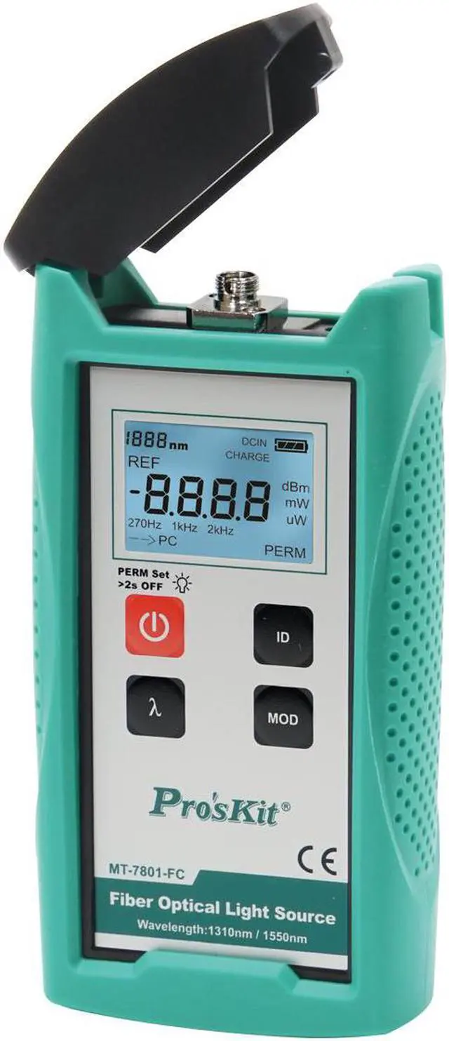 Main image of Pro'skit MT-7801-FC Fiber Optic Source Test Table Fiber Optical Path Maintenance Acceptance Check Fiber Optic Light Source Table