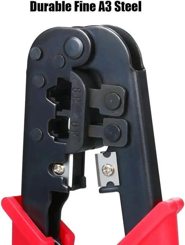 Alt view image 6 of 7 - 3 in 1 Network Cable LAN Wire Crimping Pliers 8P RJ45 + 6P RJ12/RJ11 Ethernet LAN Cable Networking Tool Wire Cutter Stripper