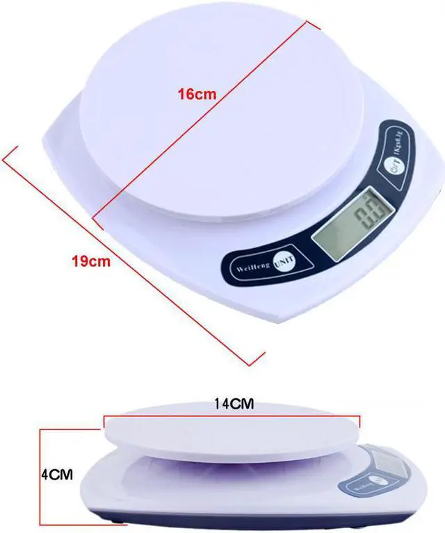Alt view image 3 of 4 - Electronic Kitchen Scales 3Kg/0.1g Precision Digital food Portable Diet Postal Accurate balance weighing Scale Cooking