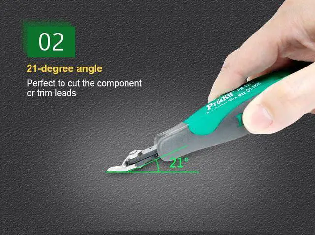 Alt view image 7 of 7 - Pro'sKit PM-25PD Double Color Bulletproof Jump Fine Knife Diagonal Cutting Pliers Electrical Wire Cable Cutters Cutting Side Sni