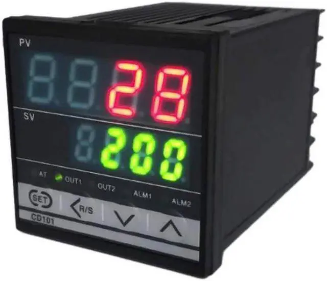Main image of Digital PID Dual Display Temperature Controller Max Test Temperature 1372 Degree Thermoregulator with Alarm Relay Output CD101