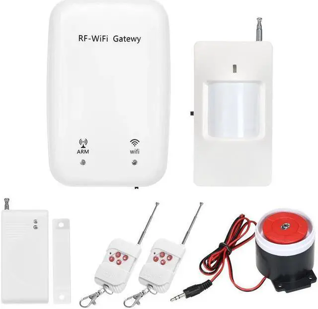 Main image of RF WIFI Gateway Smart Alarm System Door Sensor PIR Motion Sensor Phone APP Remote Control Smart Home Security Alarm System