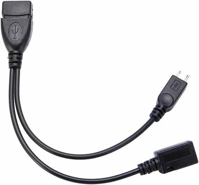 Alt view image 4 of 7 - New OTG Host Power Splitter Y USB Jack to Mirco 5 Pin Male Female Cable Black Micro USB Male to USB A Female Support OTG for Samsung S7 S6 edge Note 2 5 Xiaomi 3 4 Lenovo Huawei Meizu LG Sony U Disk