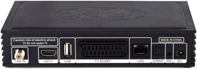 DVB-T2+S2 Combo HD 1080P Sintonizador Decodificador Satélite Receptor de TV  Terrestre CAJA EE. UU.