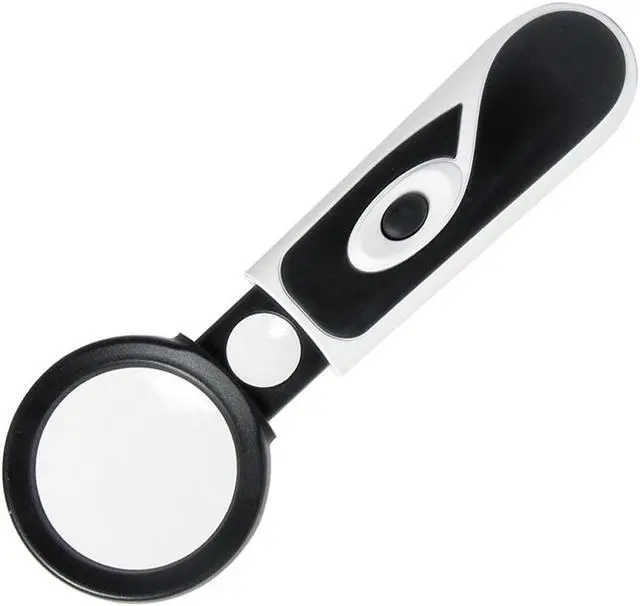 Main image of Pro'sKit MA-023 3.5X Times Handheld Magnifying Glass With Telescopic Belt LED Lights 20 Times Electronic Headlight