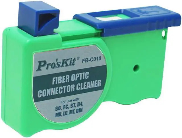 Main image of Pro'skit FB-C010 Fiber Cassette Cleaner Tape for SC FC ST MU LC D4 DIN Connector Optical Cleaning Box 600+ Times