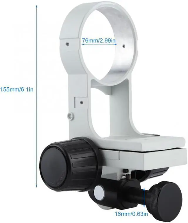 Alt view image 2 of 7 - Stereo Microscope Bracket Diameter 76mm Focusing Bracket with Tail Microscopio Binocular