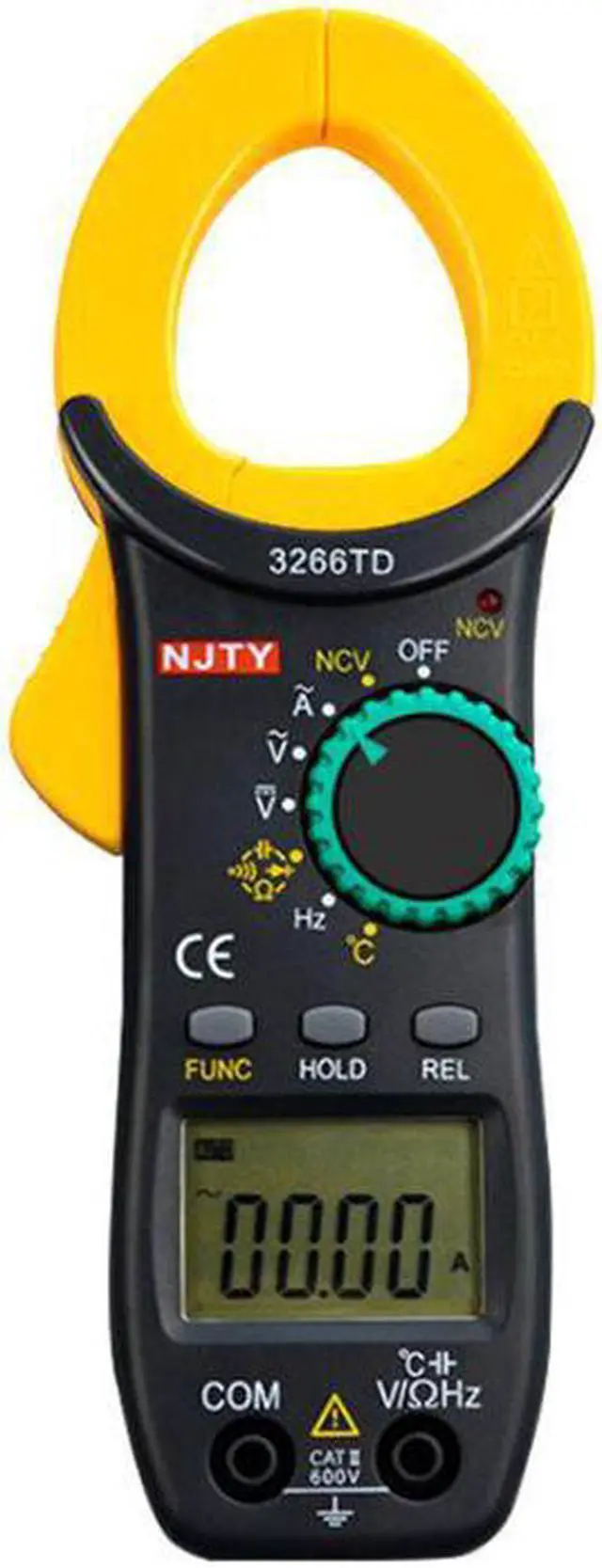 Main image of TY3266TD Digital Clamp Meter ACA AC/DCV Resistance Capacitance Frequency Temperature NCV 3999 Counts Ammeter Tester