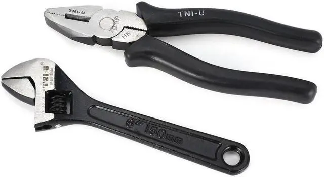 Alt view image 6 of 7 - 13pc Screwdriver Plier Wrench Volt Tester Tweezer Knife Set Series Repair Tool Kit Cross Point Tip DIY Hand Tamper Screw Tools