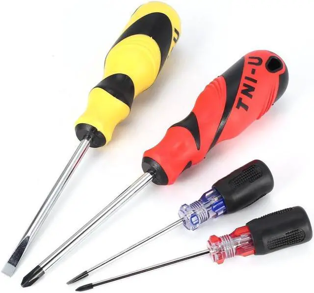 Alt view image 4 of 7 - 13pc Screwdriver Plier Wrench Volt Tester Tweezer Knife Set Series Repair Tool Kit Cross Point Tip DIY Hand Tamper Screw Tools