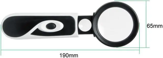 Alt view image 5 of 7 - Pro'sKit MA-023 3.5X Times Handheld Magnifying Glass With Telescopic Belt LED Lights 20 Times Electronic Headlight