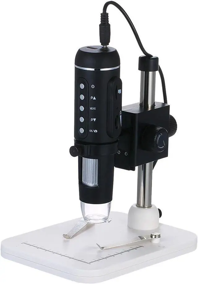 Main image of 1000X Magnification 5M Pixels USB Digital Microscope with Stand Desktop Magnifier Magnifying Glass Digital Zoom Microscope Magnifier with 8-LED Light Brightness Adjustable Support Mouse & Connect with