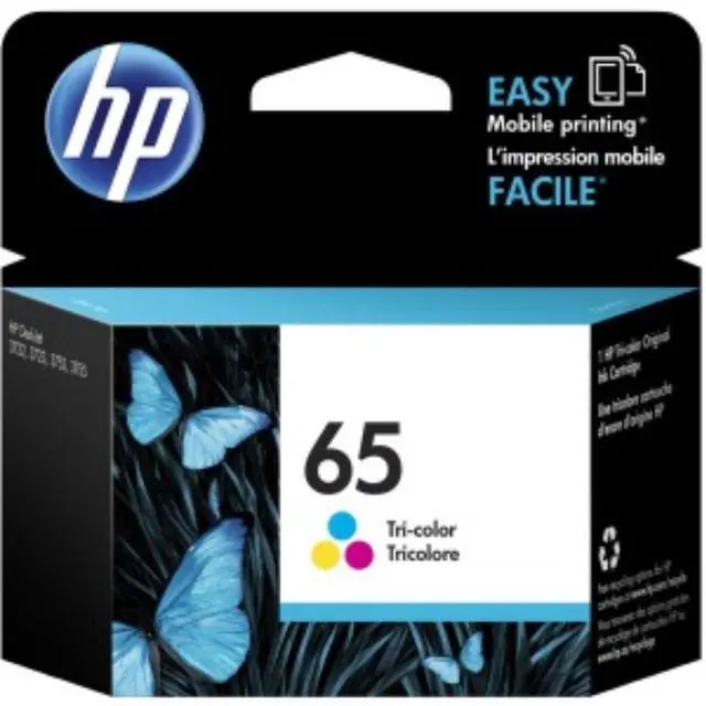 Alt view image 10 of 20 - HP 65 Tri-color Original Ink Cartridge, ~100 pages, N9K01AN#140