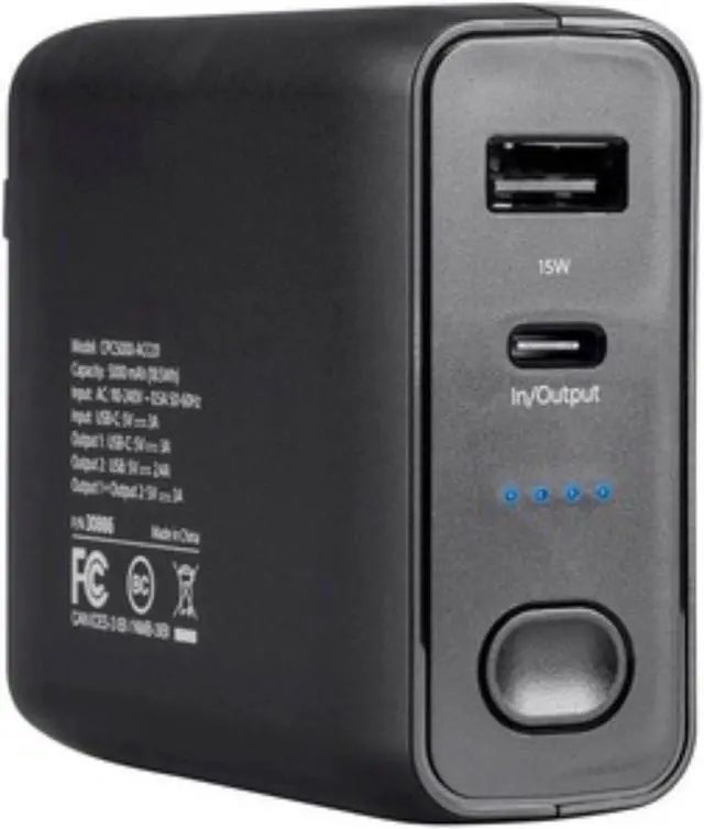 Alt view image 7 of 8 - 4XEM 5000mAh Power Bank and Wall Charger Combo 4XCPC5000CHARGE