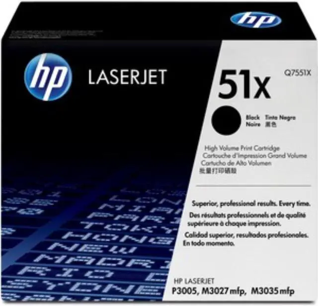 Alt view image 2 of 2 - HP 51X High Yield LaserJet Toner Cartridge - Black