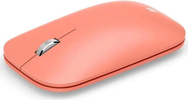 Alt view image 8 of 12 - Microsoft Mobile Mouse - Peach. Comfortable Right/Left Hand Use with Metal Scroll Wheel, Wireless, Bluetooth for PC/Laptop/Desktop, works with Mac/Windows 8/10/11 Computers