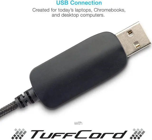 Alt view image 7 of 17 - Cyber Acoustics AC-6012 USB Stereo Headset