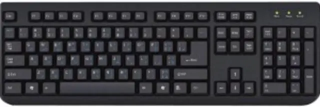 Alt view image 8 of 9 - ILG Arabic and English Bilingual Keyboard, Black