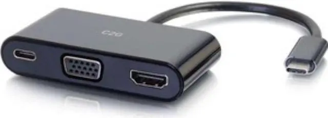 Alt view image 4 of 7 - C2g Usb C To Hdmi And Vga Multiport Adapter With Power Delivery
