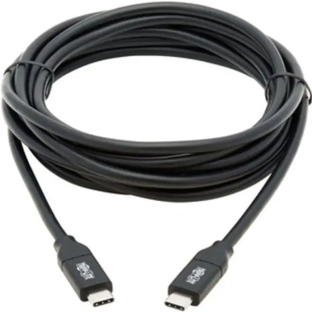 Alt view image 5 of 16 - Tripp Lite 9.8ft USB Type C to USB C USB 2.0 Charging Cable Black