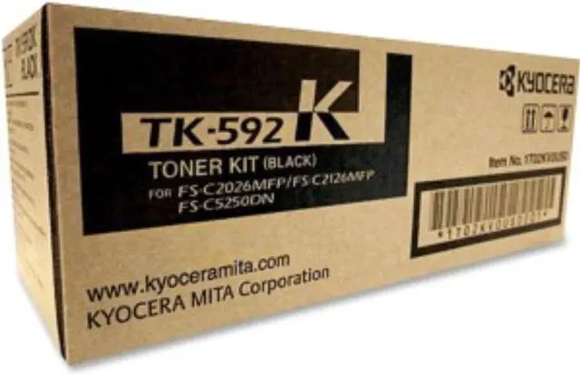 Alt view image 13 of 16 - Kyocera Copystar TK592K Laser Toner Cartridge Black
