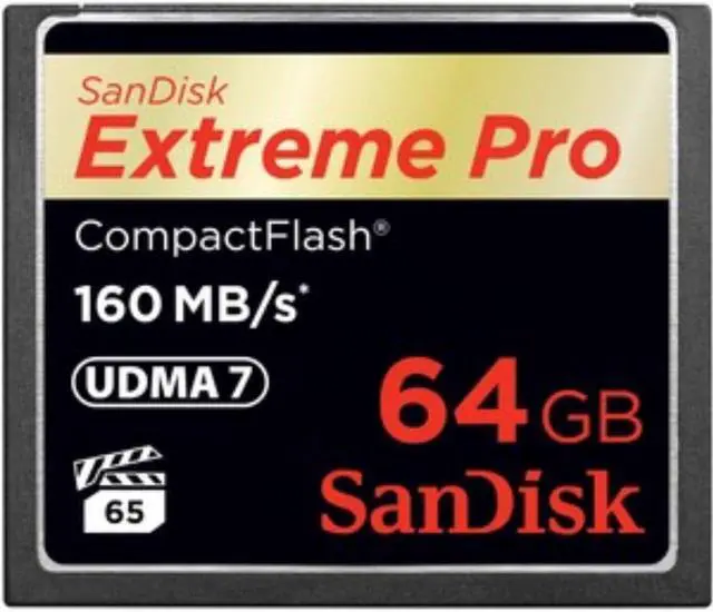 Alt view image 16 of 16 - SanDisk Extreme Pro 64 GB CompactFlash SDCFXPS-064G-A46